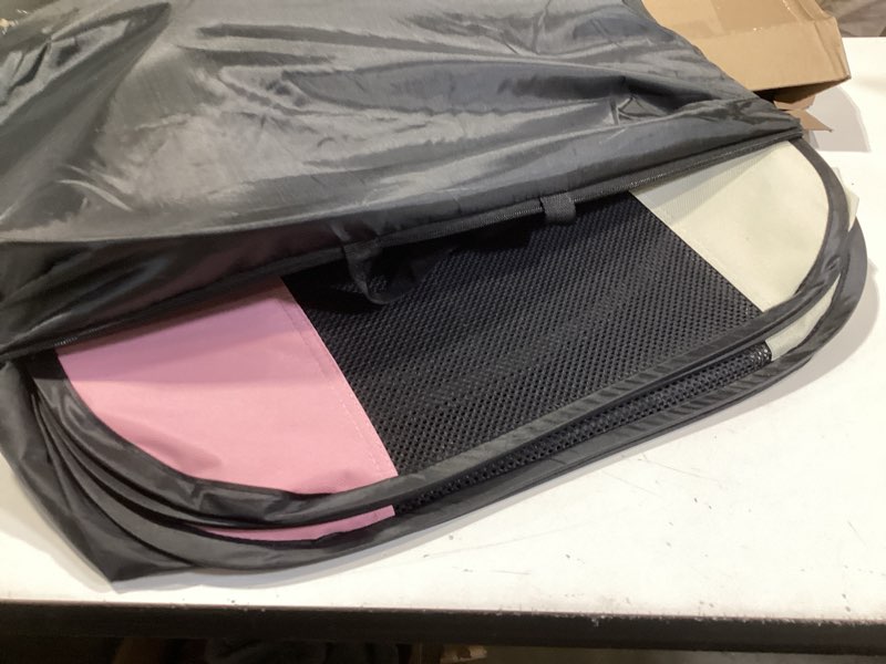 Condition photo showing Good Condition for similar to dog cat playpen,portable foldable tent-outdoor pet crate cage for small dogs,travel camping use for small animals with carrying case,indoor enclosure for puppy/cats/rabbits(pink, s) pink small