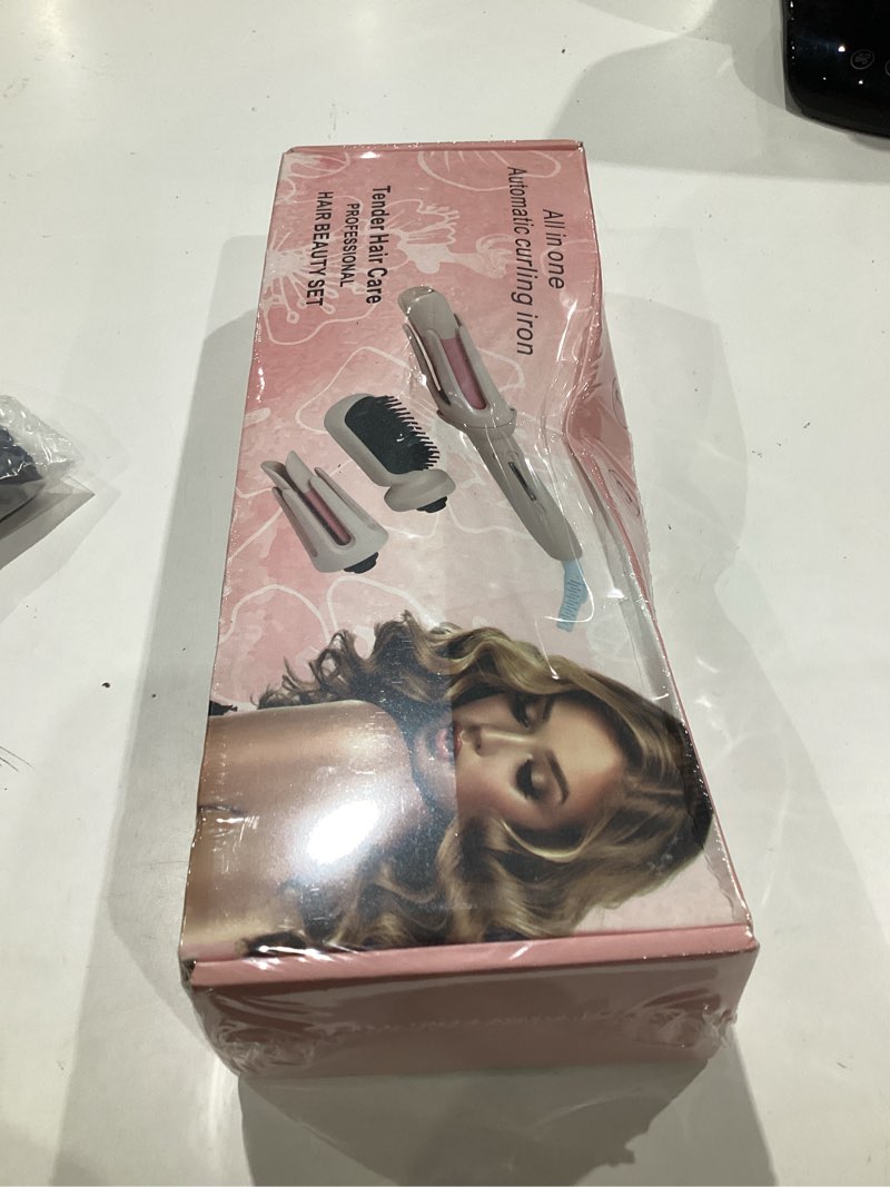 Condition photo showing Good Condition for 3 in 1 automatic curling iron, auto hair curler | (1" + 1.25") & straightening brush,3 temp and automatic shut-off, anti-scald, anti-tangle rotating curling wand