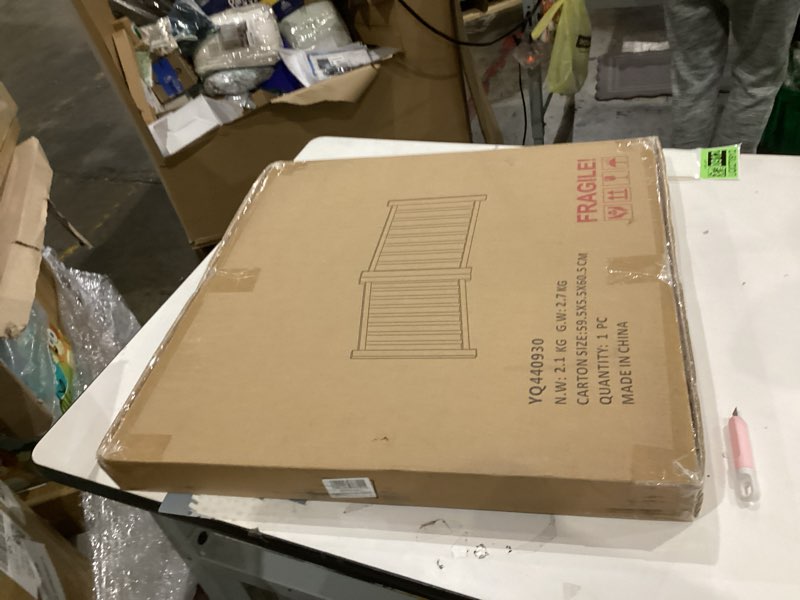 Condition photo showing New/Like New for YOCAN Paint-Free Wood FreeStanding Pet Gate for Dogs,Wooden Dog Gates for Doorways, Stairs,The House, Dog Fences Indoor Puppy Gate-2 Panel H:23” ?2 Panels?23.6"H