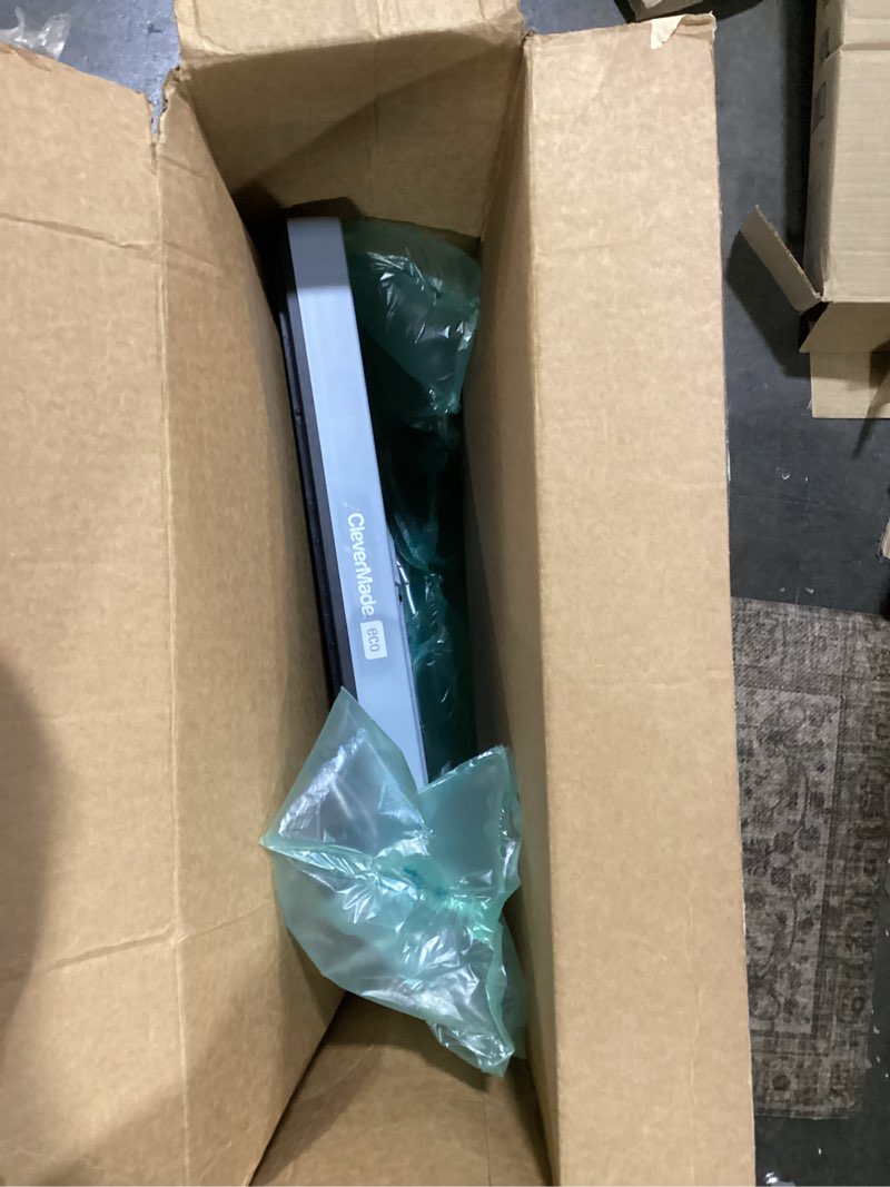 Condition photo showing Good Condition for CleverMade Collapsible Storage Bins - Stone 1 Pack 46L - Stackable Containers Heavy Duty Capacity Folding Crates - Space-Saving for Home