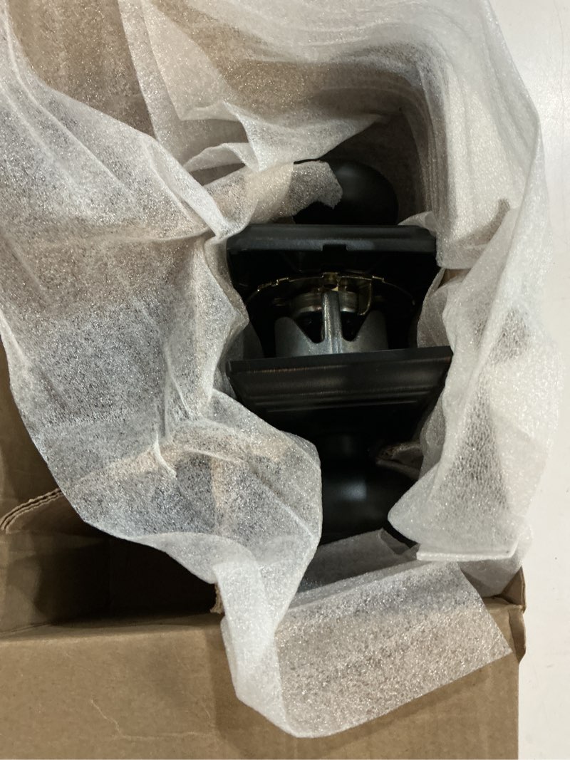 Condition photo showing As Is for schlage f51a and 716 add andover door knob with addison trim, keyed entry lock, aged bronze aged bronze addison keyed entry