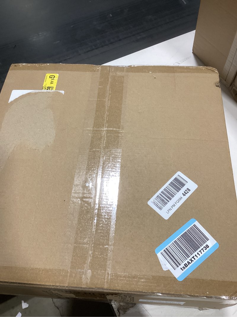 Condition photo showing Good Condition for Bargeni Semi Flush Mount Ceiling Light Fixture,16 inch Drum Flush Mount Ceiling Light, Modern Light Fixtures Ceiling Mount with Matte Brass Finish, Semi Flush Ceiling Light for Bedroom,Dining Room Matte Brass 16 inch