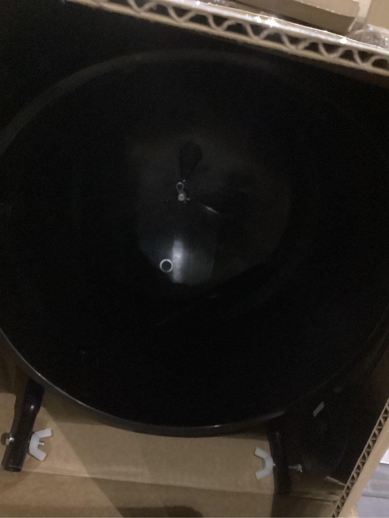 Condition photo showing As Is for Agri-Fab 45-0566 50 lb. Push Lawn & Garden Broadcast Spreader for Seed,Fertilizer; Walk Behind with Easy to use Cable Control