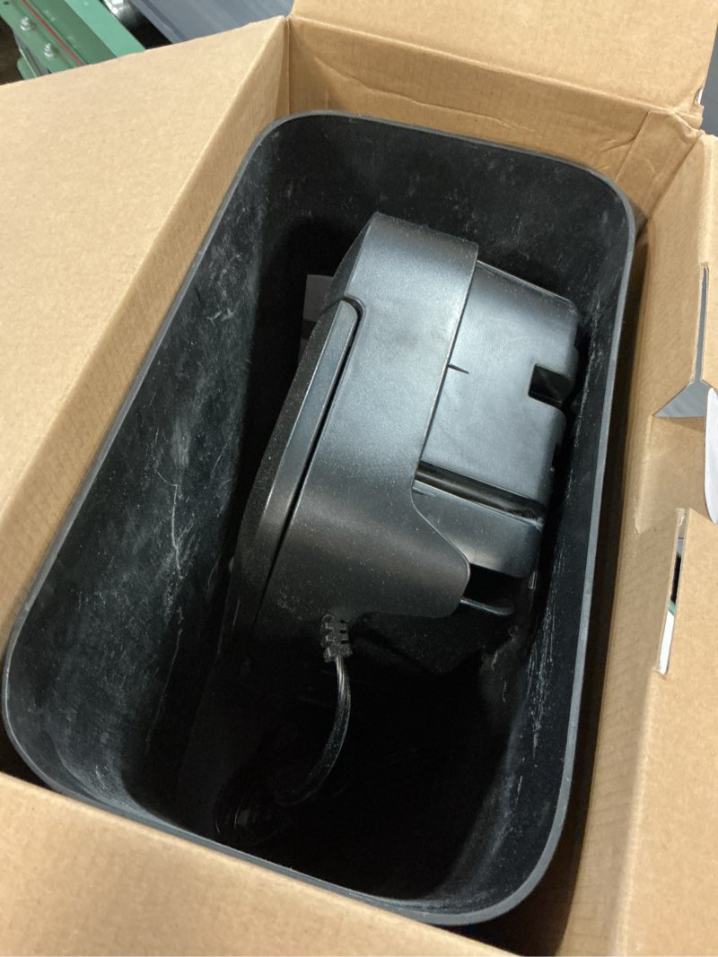Condition photo showing As Is for pen+gear 6-sheet cross-cut paper/credit card shredder with 3.7 gallon bin, black, home & office use