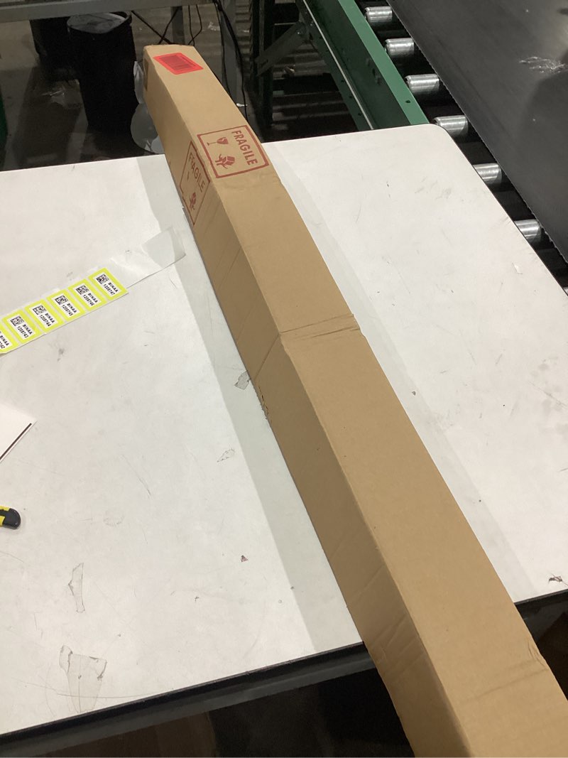 Condition photo showing New/Like New for EXCLUSIVE HOME Rings 1" Curtain Rod and Coordinating Finial Set, Matte Silver, Adjustable 36"-72" Matte Silver 36"-72"