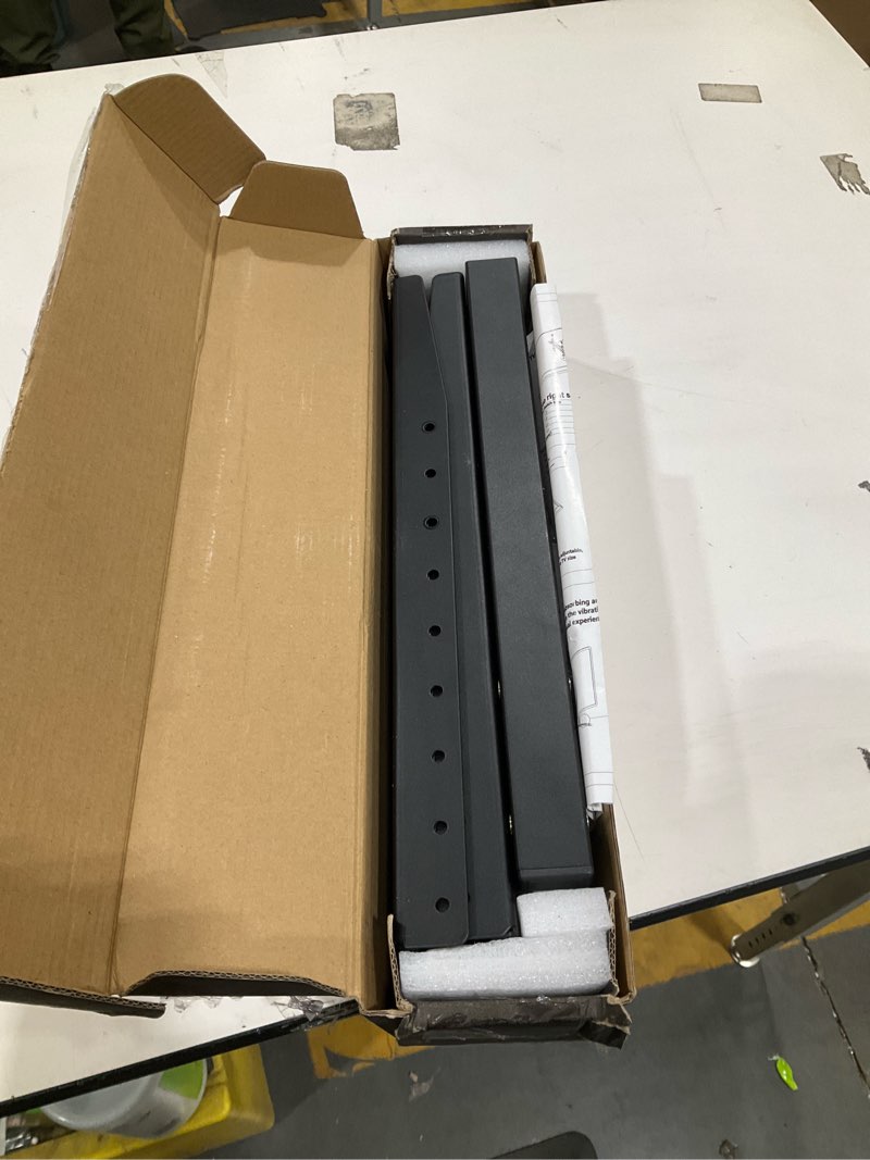 Condition photo showing Good Condition for ax waber universal tv stand, table top tv stand base wobble-free replacement for most 24 to 80 inch lcd led tvs, 7 height adjustable tv legs hold up to 150lbs, max vesa 800x500mm, black ax10tb02