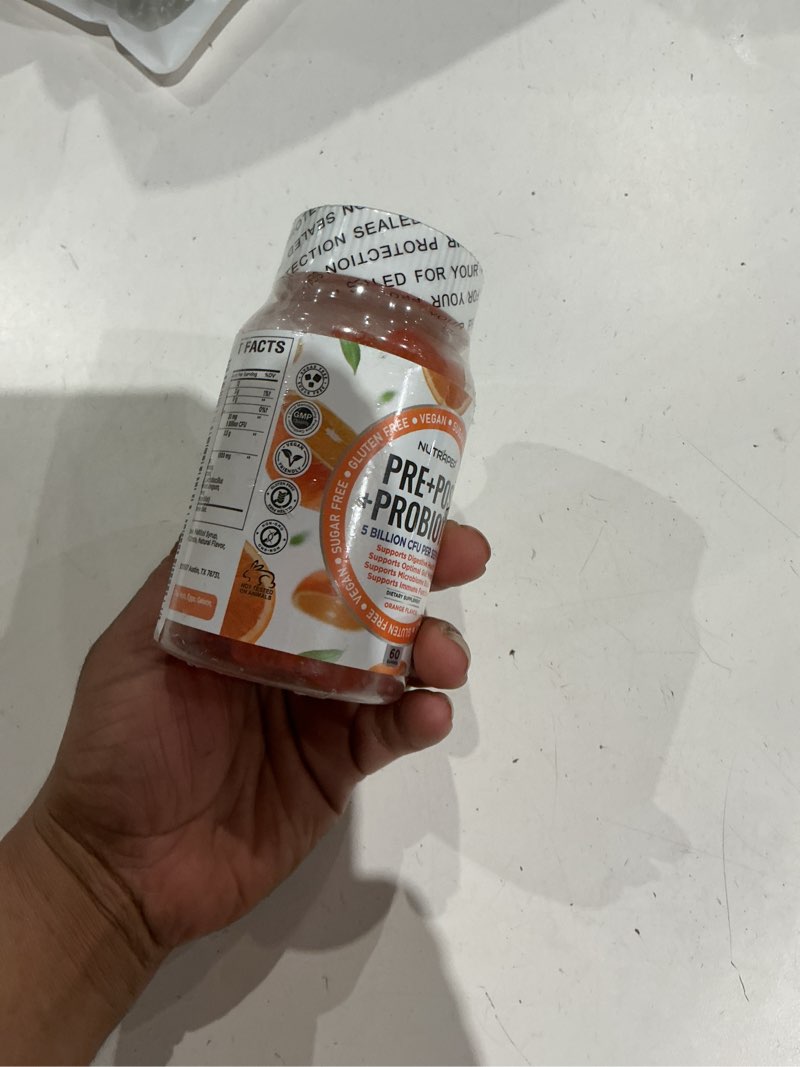 Condition photo showing As Is for nutrapep prebiotic probiotic & postbiotic gummies for women men & kids children - high potency 5 billion cfu - sugar-free & gluten free 60 count (pack of 1)