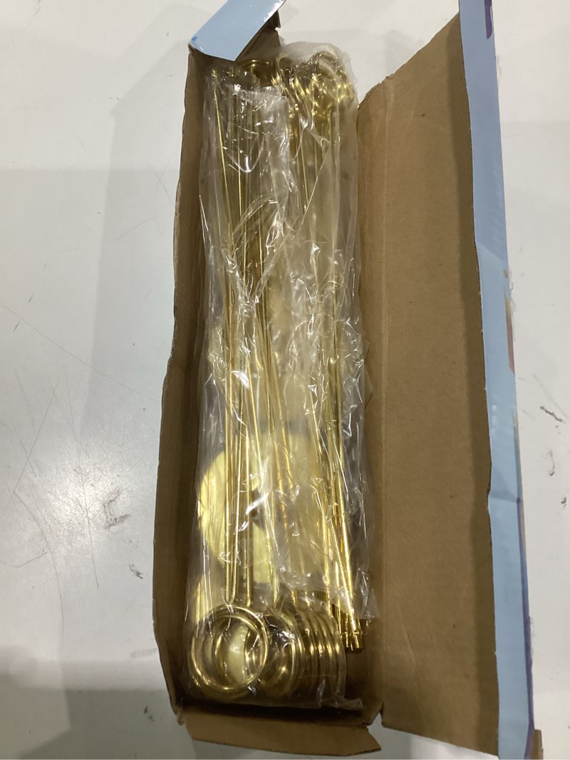 Condition photo showing Good Condition for urban deco 16pk gold table number holders place card holders 12 inch table card holders steel card holders for photos, food signs, memo notes, weddings, restaurants, birthdays