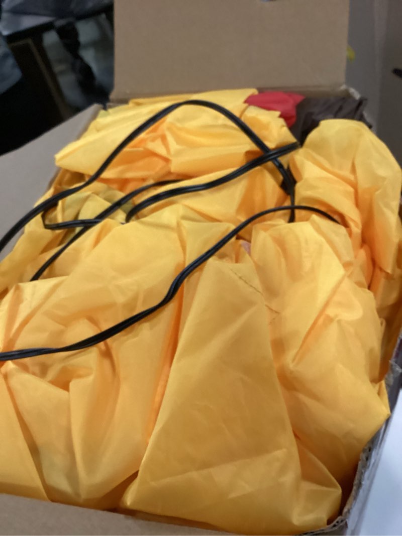 Condition photo showing As Is for 8FT Christmas Inflatables Nativity Scene Outdoor Decorations, Christmas Blow up Yard Decorations with LED Lights Large Nativity Set Outdoor Blow Up Christmas Inflatable Decorations for Xmas Party Lawn 8FT Christmas Nativity Scene