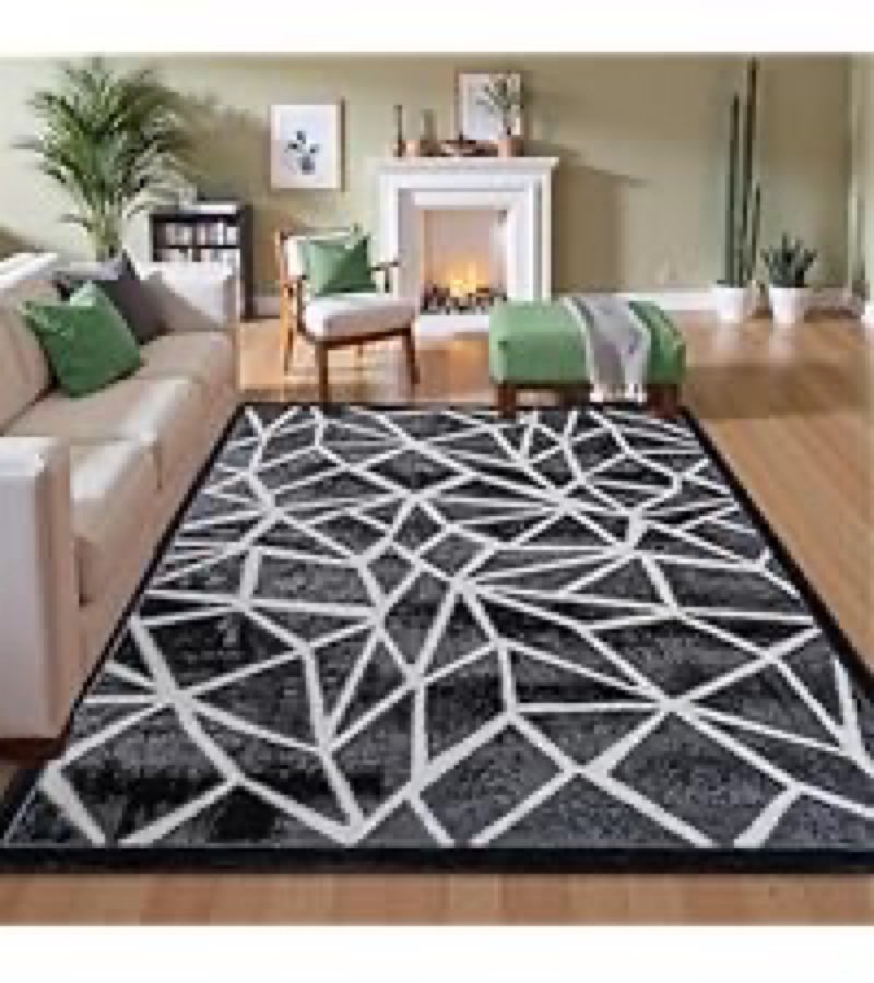 cozirita 5x7 modern abstract area rug for living room, soft medium pile carpet, non-shedding easy ca