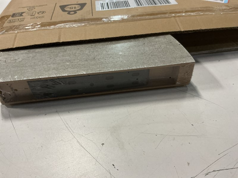 Condition photo showing Good Condition for vidaxl wall corner shelf set of 2 concrete grey honeycomb mdf, metal 9.8" x 9.8" x 1.5" concrete gray