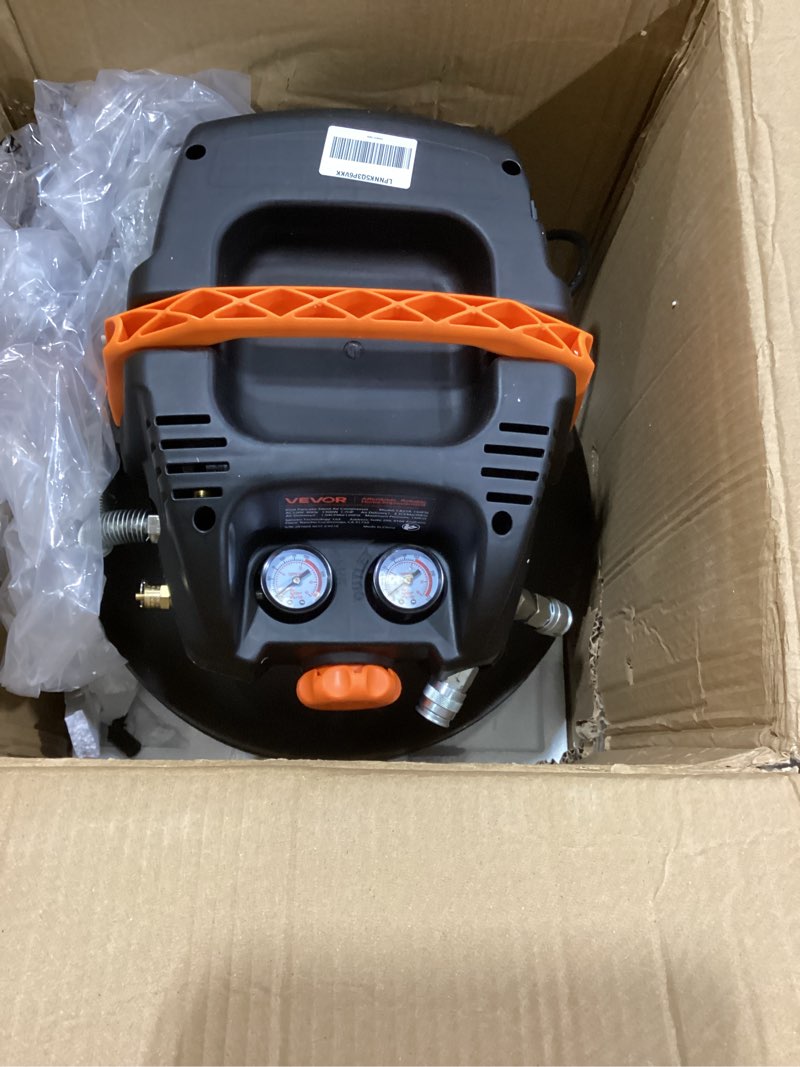 VEVOR 6 Gallon Air Compressor, 1.7HP 2.3CFM @ 90PSI Portable Pancake Air Compressor & 150PSI Max Wor