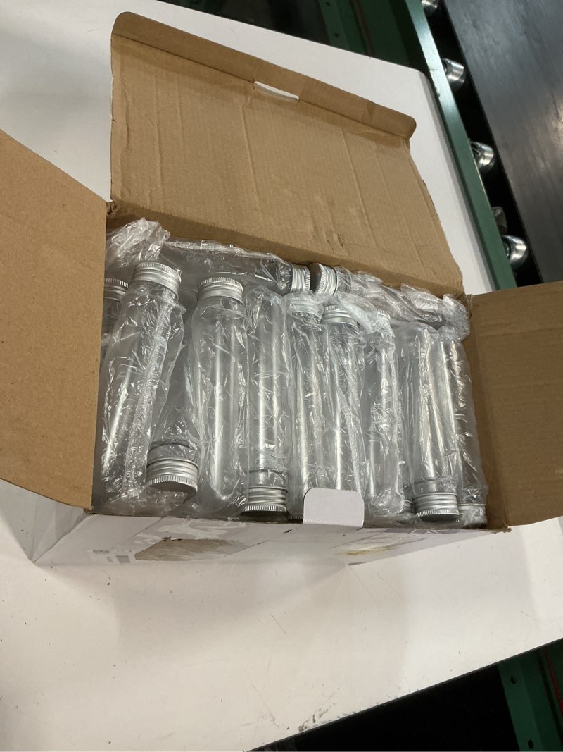 Condition photo showing New/Like New for 80 pcs plastic clear test tubes?45 ml with caps 25x140mm test tube for candy storage gumball bath salts decoration,beads display science experiment