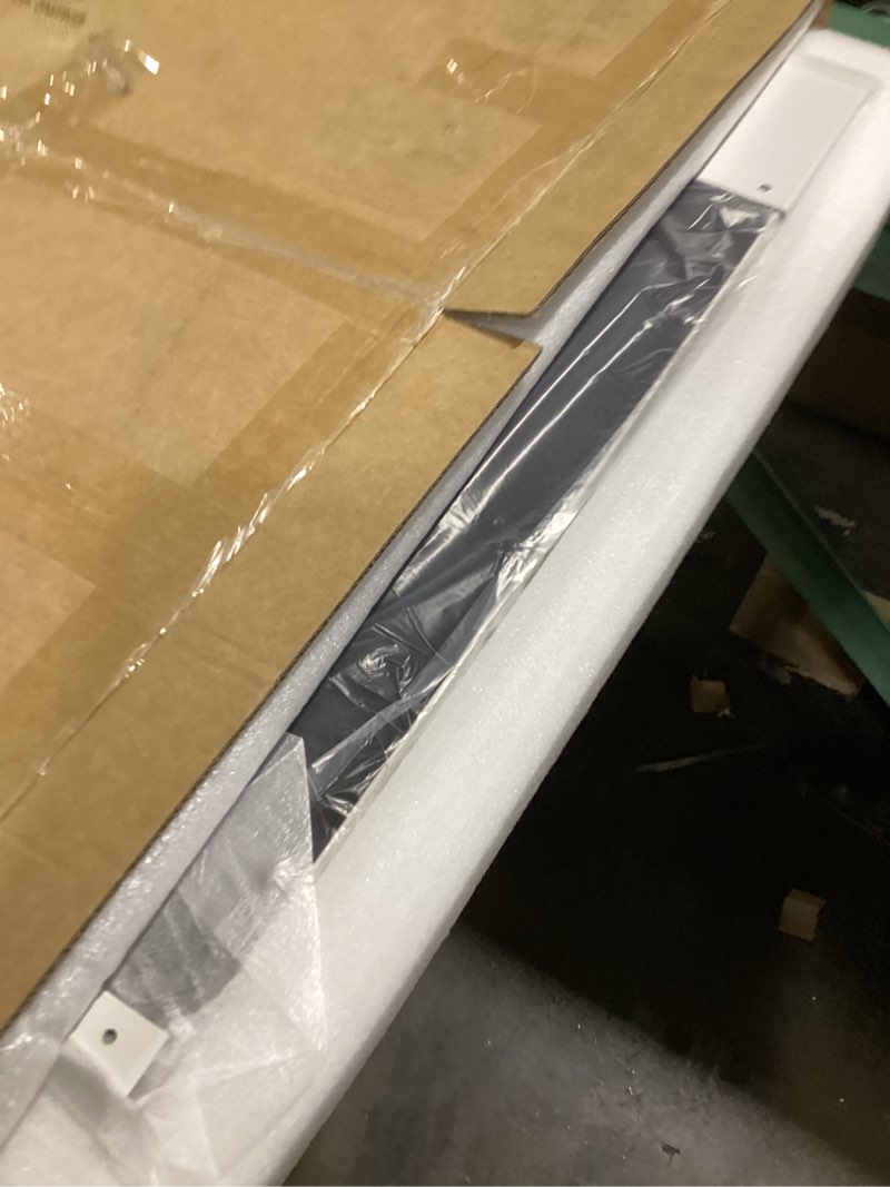 Condition photo showing New/Like New for rolove vanity mirror with lights, 32" x 22" large lighted vanity mirror with dimmable 3 modes, led makeup mirror, touch screen control, usb charging port, tabletop or wall-mounted white 32"l x 22"w