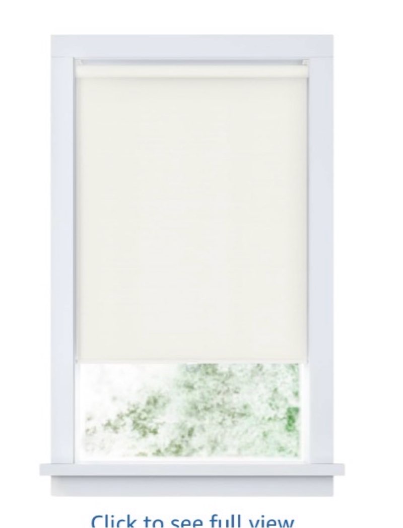 levolor roller shade - light filter - vinyl - 55-in x 72-in - white 2043270