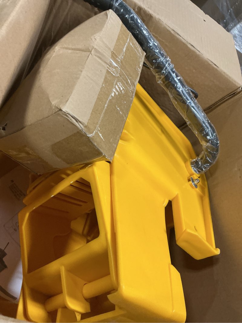 Condition photo showing New/Like New for winco commercial mop bucket on wheels, 26 quart, yellow 26 quart yellow