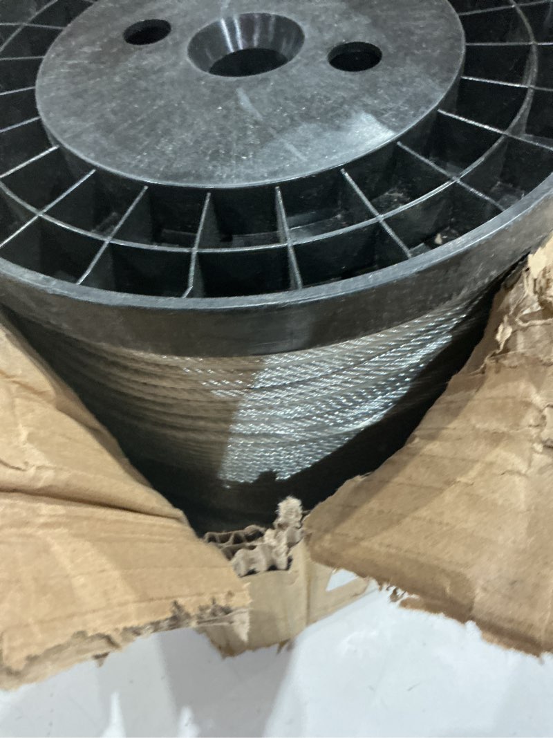 Condition photo showing Good Condition for 1/8 inch stainless steel cable t316 deck railing cable with cutter,7 x 7 strands construction braided steel wire cable,1000ft