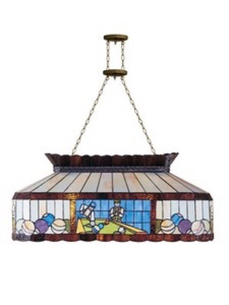 TH100359 -DALE TIFFANY ANTIQUE POOL TABLE LIGHT