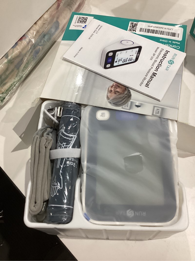 Condition photo showing Good Condition for RunStar Upper Arm Blood Pressure Monitor with Wide Range Cuff (8.6'' -16.5'') for Home Use FSA&HSA Eligible, Automatic Digital BP Machine with Storage Bag, 2x99 Reading Memory