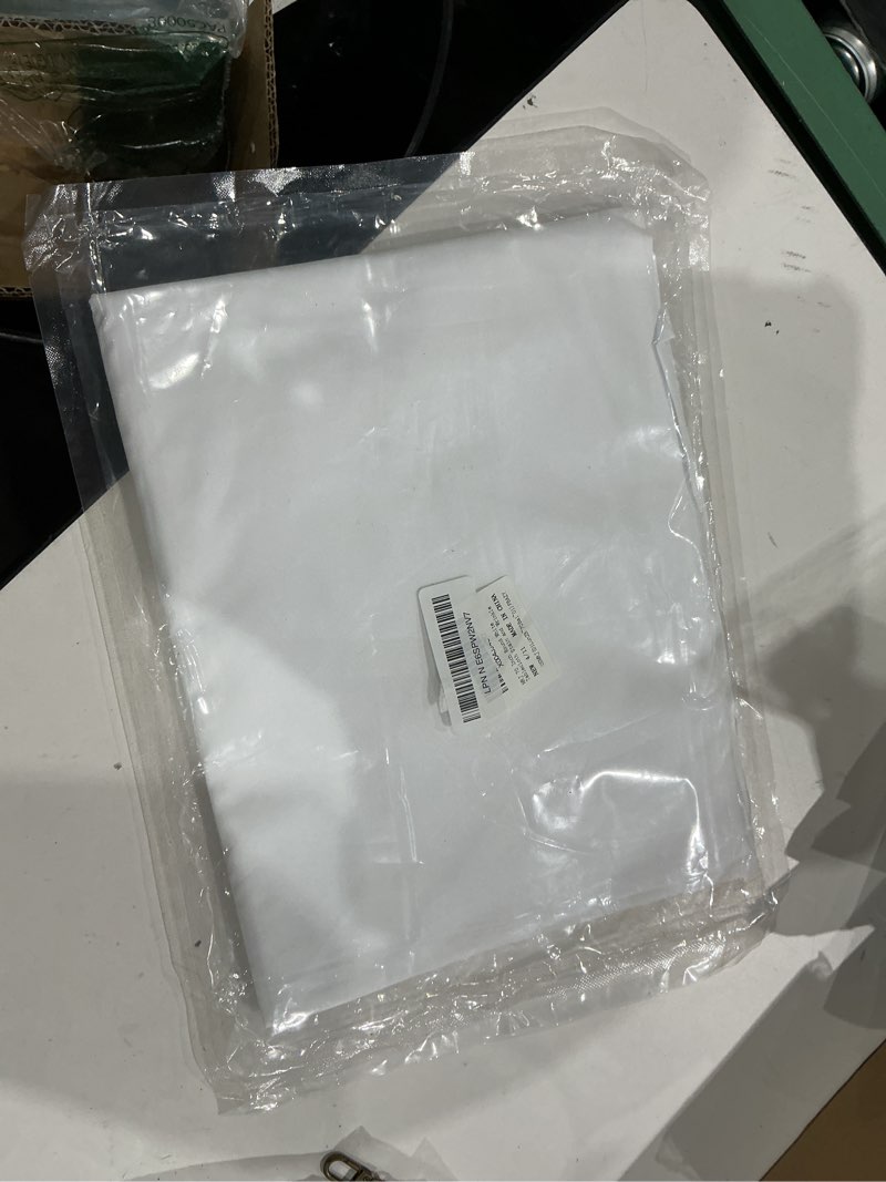 Condition photo showing New/Like New for mrj 70 inch round white tablecloth stain and wrinkle resistant washable polyester table cloth for restaurant hotel wedding 70" (round) white