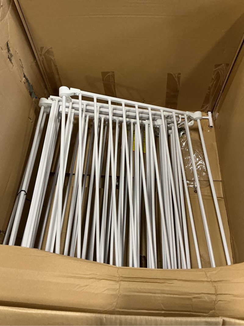 Condition photo showing As Is for Toddleroo by North States - 3 In 1 Metal Superyard Baby Play Yard: 6 Panel Playpen, Safety Gate, or Extra Wide Baby Fence - Encloses Up to 10 Square Feet - 30 Inches Tall - Taupe