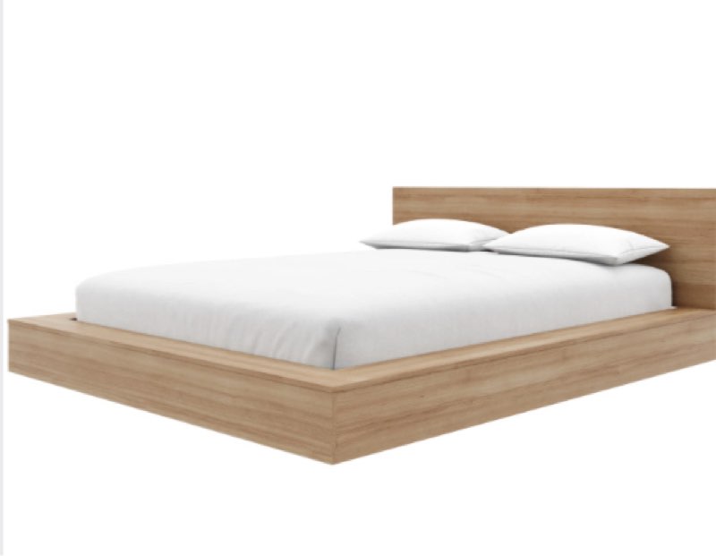 (Incomplete box 2 of 2) Makoa Low Platform Bed Set, Queen Union Rustic Color: Beige