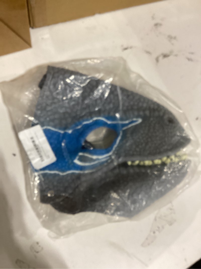 Condition photo showing New/Like New for Velociraptor Dinosaur Mask Movie-inspired Role Play Dino Masks with Opening Jaw Realistic Texture for Girls Boys Blue