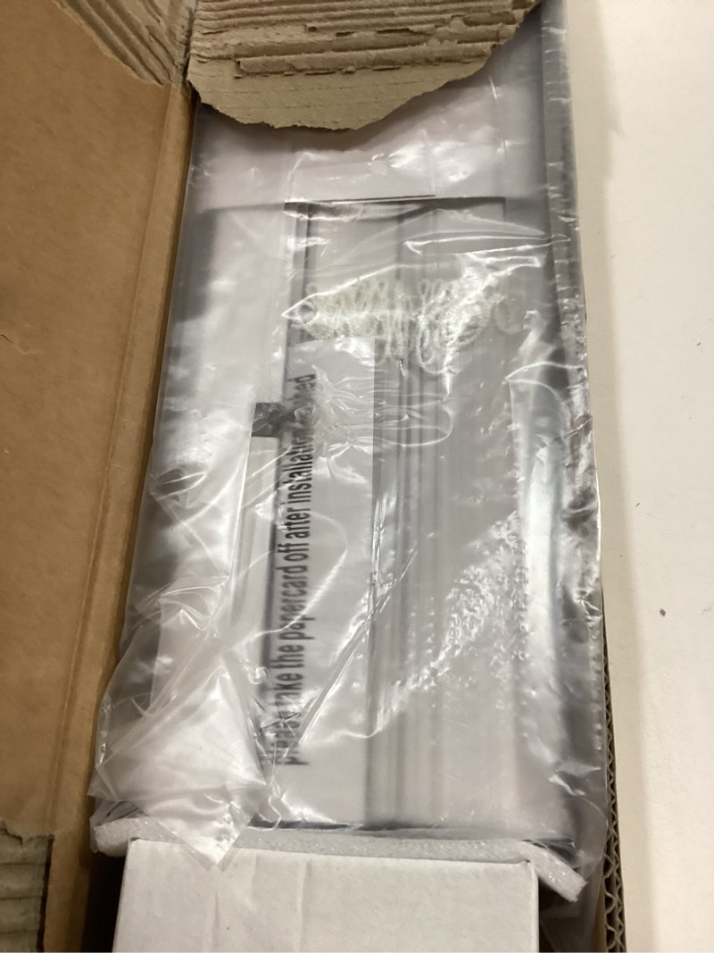 Condition photo showing Good Condition for 100% Privacy L-Shaped Blades Mini Blinds for Indoor Windows 1" Vinyl Cordless Window Blinds for Home, 45" W × 48" H - White White 45" W × 48" H