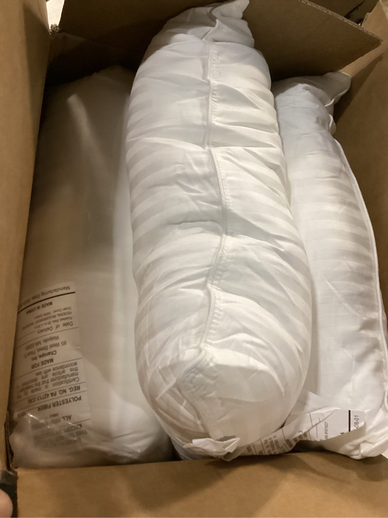 Condition photo showing item condition for Beckham Hotel Collection Bed Pillows Standard/Queen Size Set of 2 - Original Soft Down Alternative Pillow for Sleeping - Soft Support for Back, Stomach or Side Sleepers Queen / Standard White