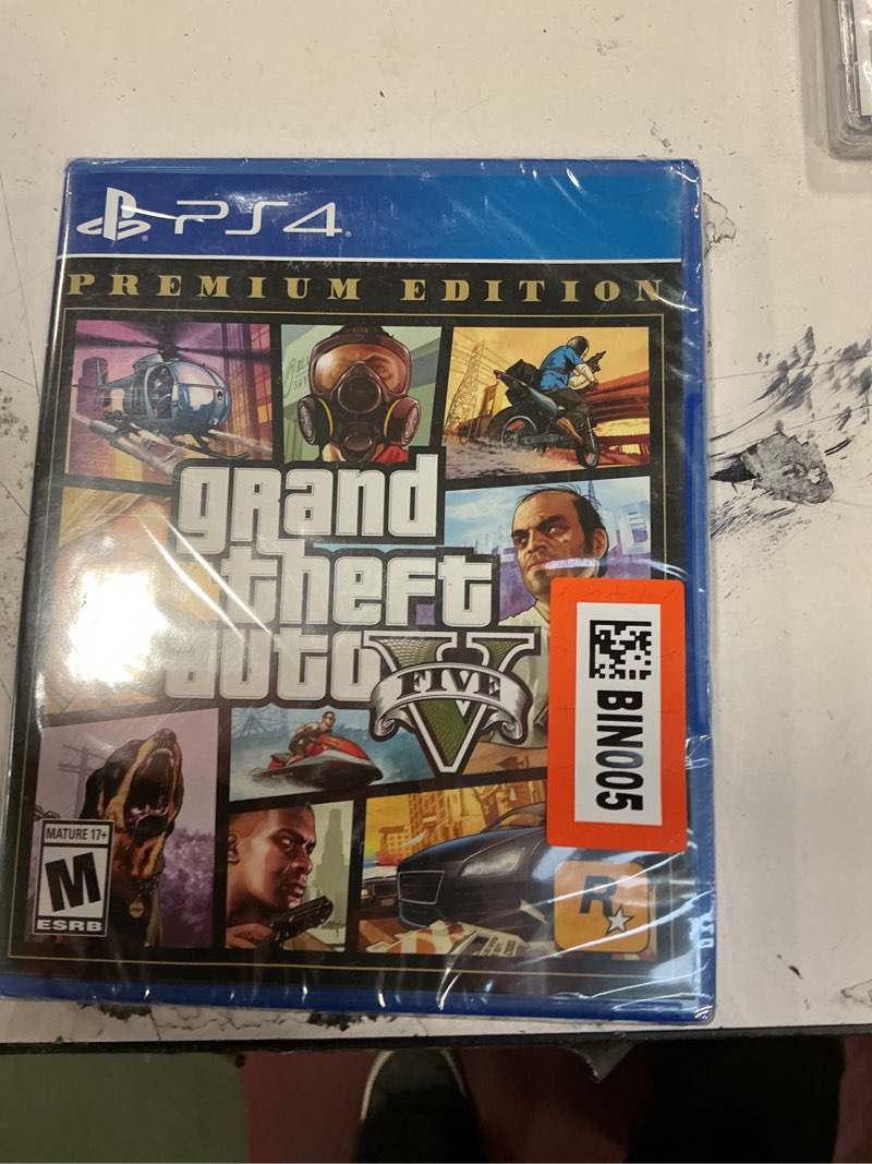 Condition photo showing New/Like New for Grand Theft Auto V Premium Edition - PlayStation 5, PlayStation 4