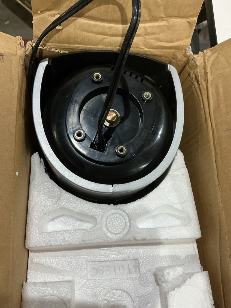 Condition photo showing As Is for seville classics ultraslimline indoor bladeless oscillating tower fan quiet cooling led display space-saving for home w/ remote and 7.5h timer, black combo, 40" 4-speed / 17" 3-speed (75 degrees) black combo 40" 4-speed & 17" 3-speed