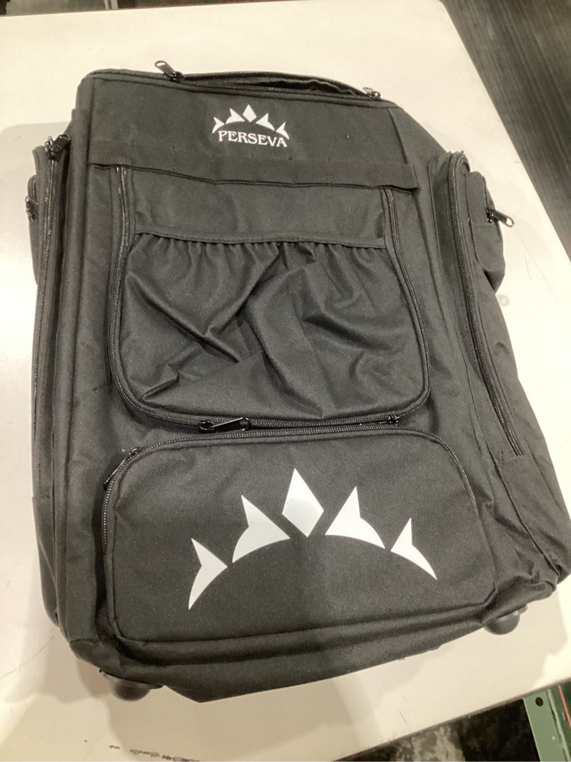 Condition photo showing Good Condition for Lightweight Frisbee Disc Golf Bag with Cooler for Large Storage – Disc Golf Carry Bag with Comfortable Strap, Extra Padding & Multiple Pockets for Water Bottles, 18 Frisbee Disk, 12 Cans