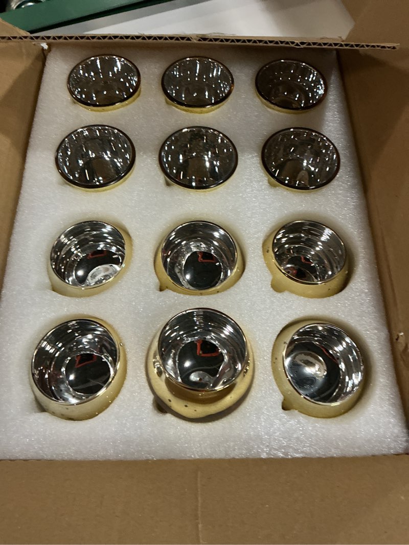 Condition photo showing Good Condition for gold votive candle holders 12pcs assorted gold mercury glass votives tealight candle holders for table centerpiece wedding bridal shower engagement party festival holiday home decor gold-12pcs