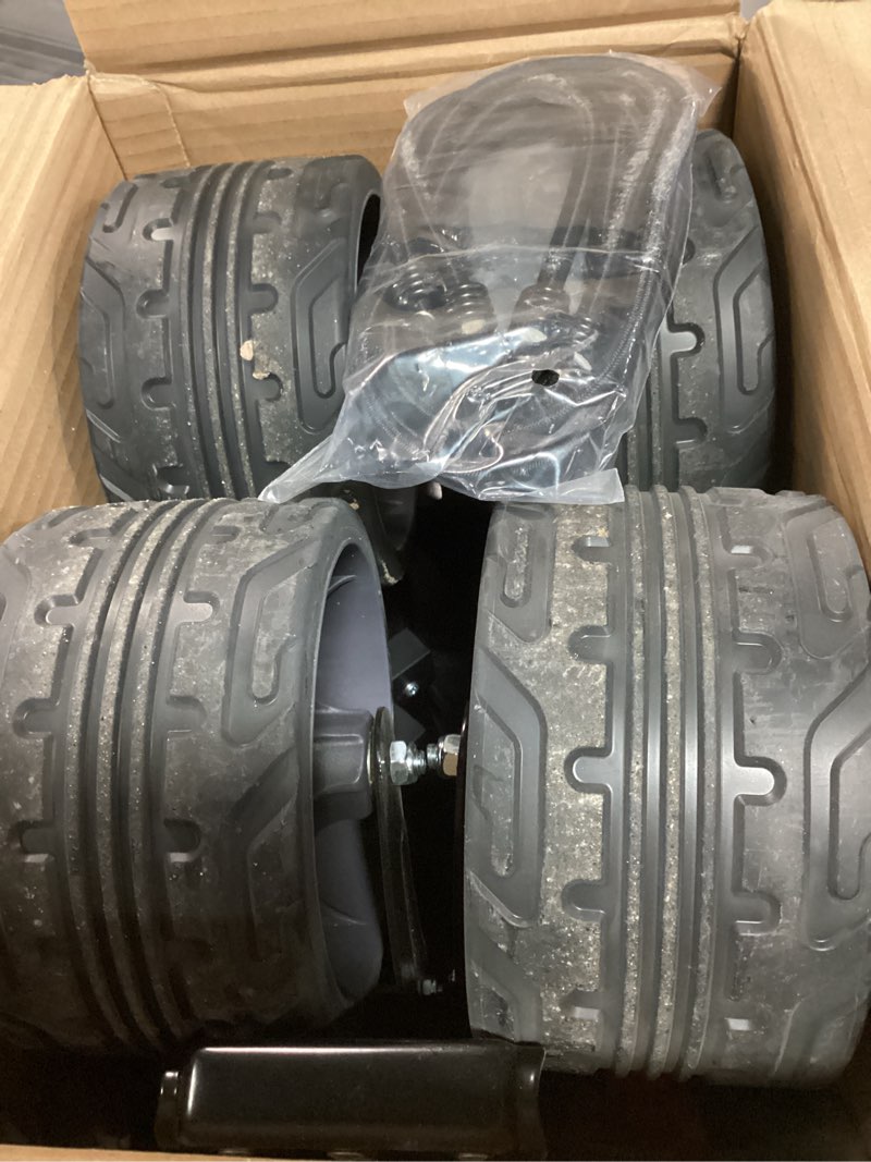 Condition photo showing As Is for Sekey Collapsible Folding Wagon Cart with Brake, Large Capacity Utility Beach Wagon with All Terrain Wheels, Heavy Duty Foldable Wagon, Black