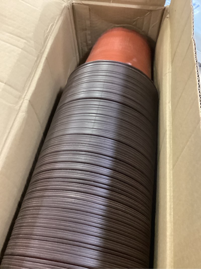 Condition photo showing Good Condition for wflnhb 100 pack 8 inch nursery pots plastic plant pots flexible seedling pot for indoor and outdoor use 8.0x7.0 in