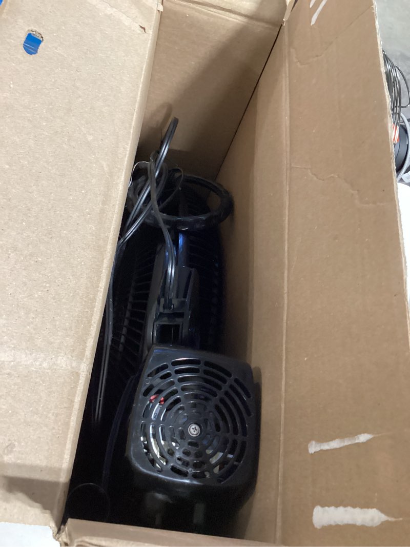 Condition photo showing As Is for lasko 16" oscillating adjustable pedestal fan with 3-speeds, s16500, black