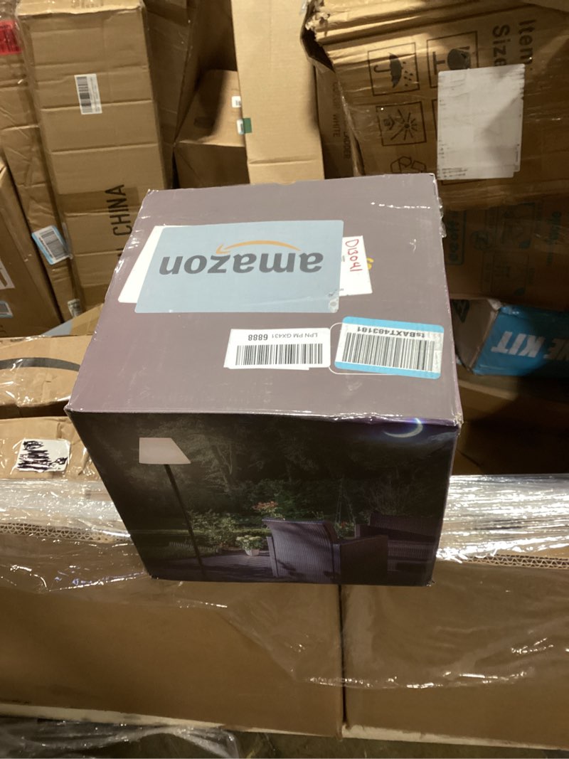 Condition photo showing New/Like New for gewiny outdoor floor lamp solar powered outdoor lamps for patio waterproof,rechargeable indoor cordless floor lamp with light sensor,dimmable warm white+rgb led outdoor lamp for lawn,pool,garden.