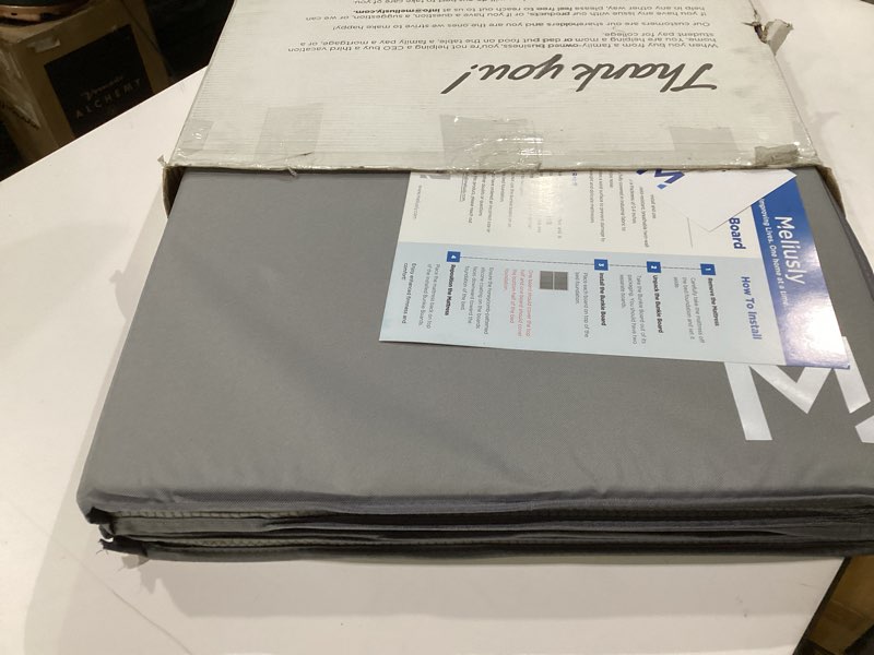Condition photo showing Good Condition for meliusly heavy duty bunkie board queen size (60x80) - non-slip breathable bed support board for slatted bed frame, anti-sag under bed support, noise minimizing moisture resistant bed board queen (60x80'')