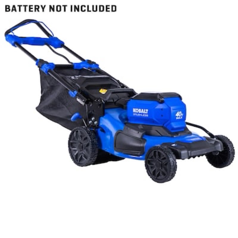 kobalt gen4 40-volt, 20-in push battery walk mower with (battery and charger 