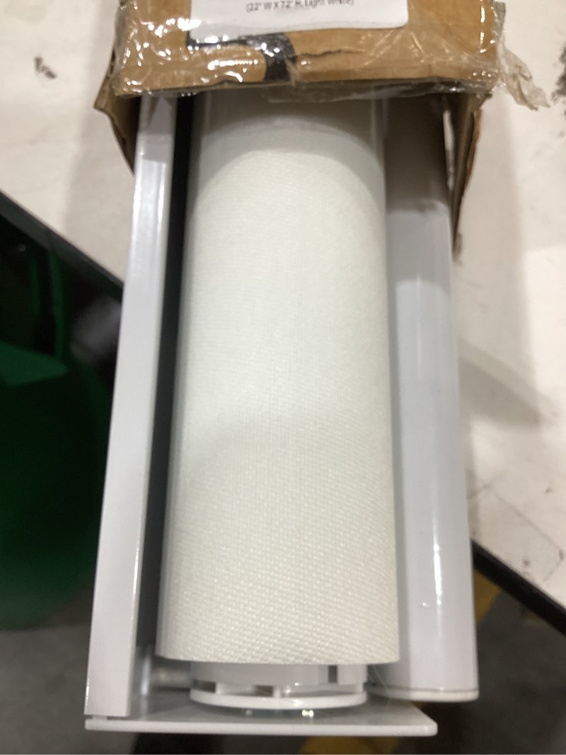 Condition photo showing Good Condition for cordless zebra blinds for windows (22" w x 72" h, white) free-stop zebra roller shades dual layer light filtering privacy for day and night, light control for home, bedroom, office 22"w x 72"h light white