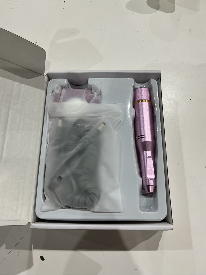 Condition photo showing Good Condition for electric nail drill professional, 45000rpm cordless electric nail file for acrylic gel nails, manicure pedicure polishing shape tools for home salon with 11pcs drill kits, pink m202 dark pink
