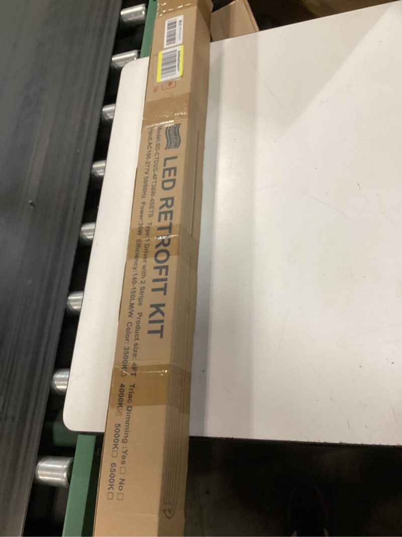 Condition photo showing New/Like New for 2pack led retrofit kit 2x4 ft,36w magnetic troffer retrofit kit,5000k daylight white,5400lm,0-10v dimmable, t8 t10 t12 fluorescent replacement, ul cert, quick easy install 36w5000k