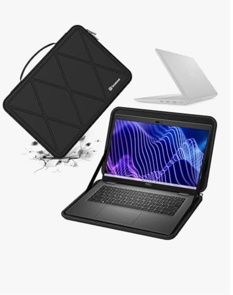 Hard EVA Protective Sleeve Case Compatible for 14 inch DELL Latitude 3450/3440 Laptop, for DELL Vostro