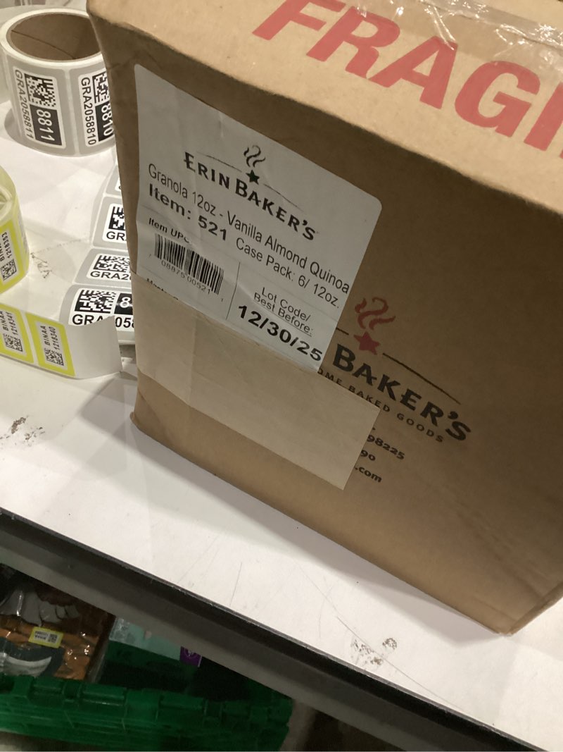 Condition photo showing New/Like New for Erin Baker's Homestyle Granola Vanilla Almond Quinoa, Vegan, NON-GMO, 7Grams of Plant Based Protein,12 Ounce Vanilla Almond Quinoa 12 Ounce (Pack of 1)