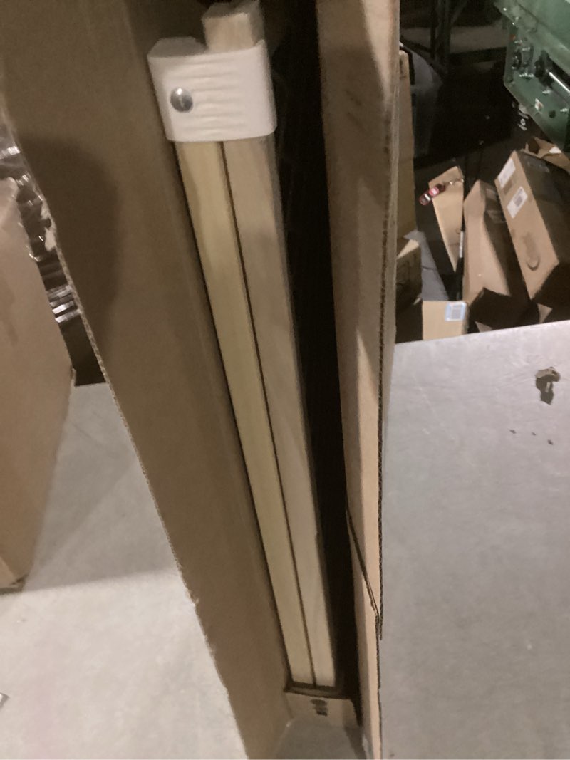 Condition photo showing Good Condition for toddleroo by north states diamond mesh wooden baby gate: 26.5"- 42" wide. pressure mounted baby gate for doorway. (23" tall, sustainable hardwood)