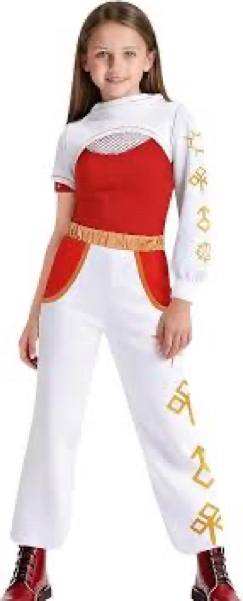 ACLGCSU Zombies Costume for Kids, 3PCS Cheerleader Costume for Girls Halloween Christmas Cosplay Par