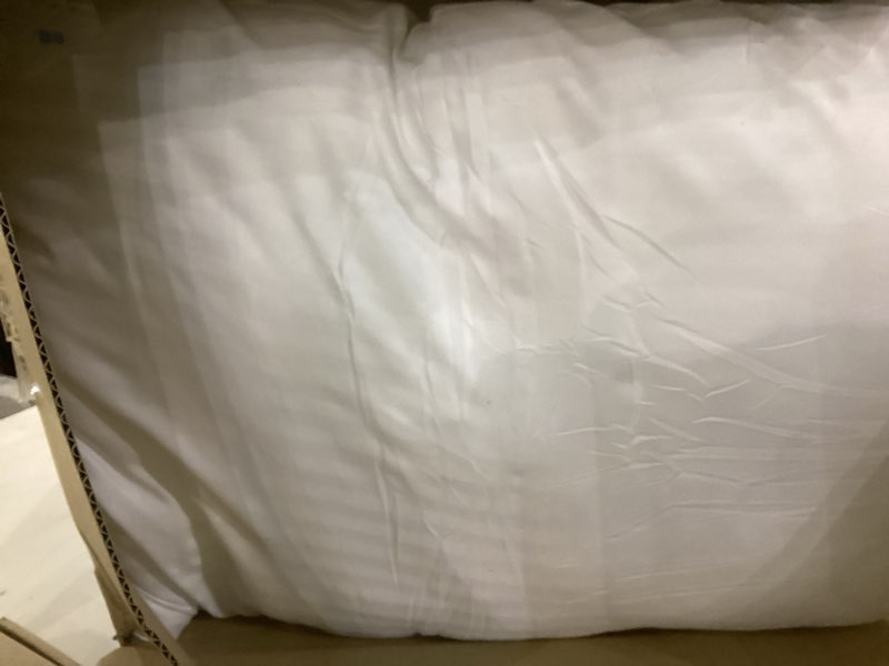 Condition photo showing Good Condition for Pillows Standard Size Set of 4 Hotel Collection Bed Pillow for Sleeping Pillows 4 Pack for Back, Stomach or Side Sleepers Soft and Supportive Washable Pillows for Bedroom White Standard(Pack of 4)