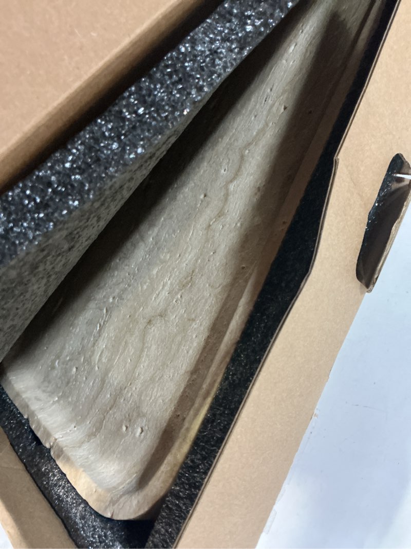 Condition photo showing New/Like New for marble vanity tray for dresser organizer, travertine bathroom tray countertop, decorative serving trays, kitchen sink storage, jewelry & perfume holder(travertino romano)