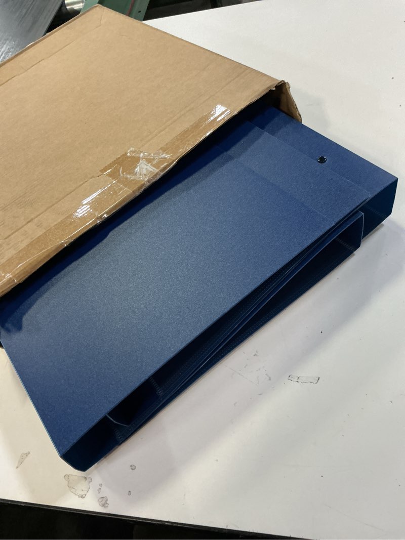 Condition photo showing Good Condition for Henoyso 4 Pcs Legal Size Binder 3 Ring 1.5" Durable Navy Blue Binders for 8.5" x 14" Paper Hold up t