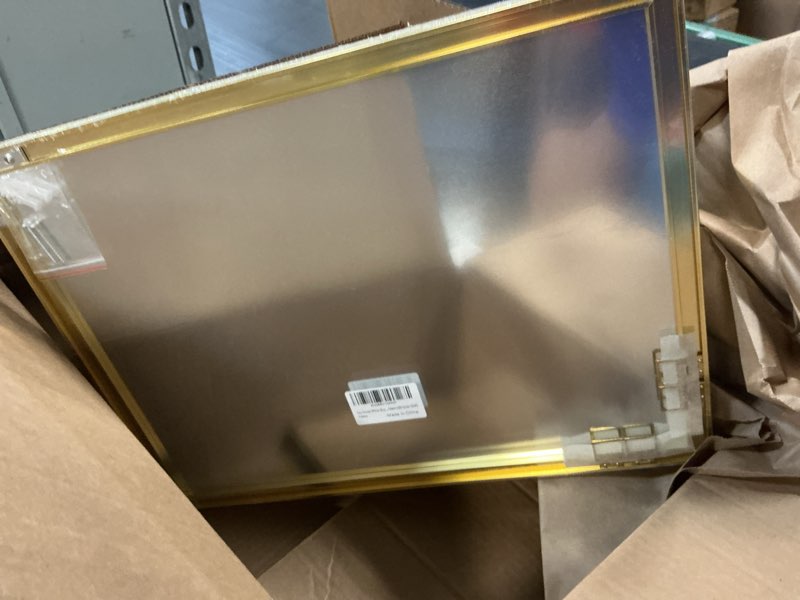 Condition photo showing Good Condition for dry erase white board, 8"x 13" gold aluminum frame magnetic whiteboard for wall office/school/home, hanging board for decoration/planning/kitchen grocery list/drawing/memo?bb-gold-2033? 8"w x 13"h